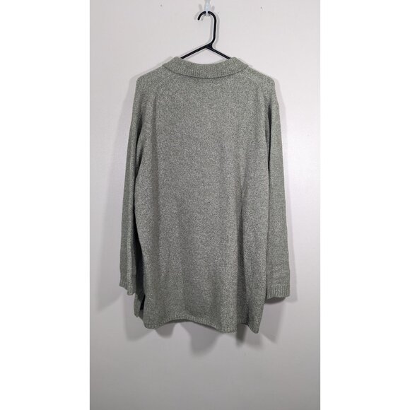 Denim And Co Womens 2X Green Knit Cardigan Sweater Button Knit QVC - Picture 5 of 5